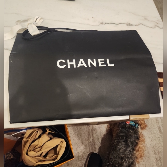 CHANEL Other - CHANEL Black and White Shopping Bag
